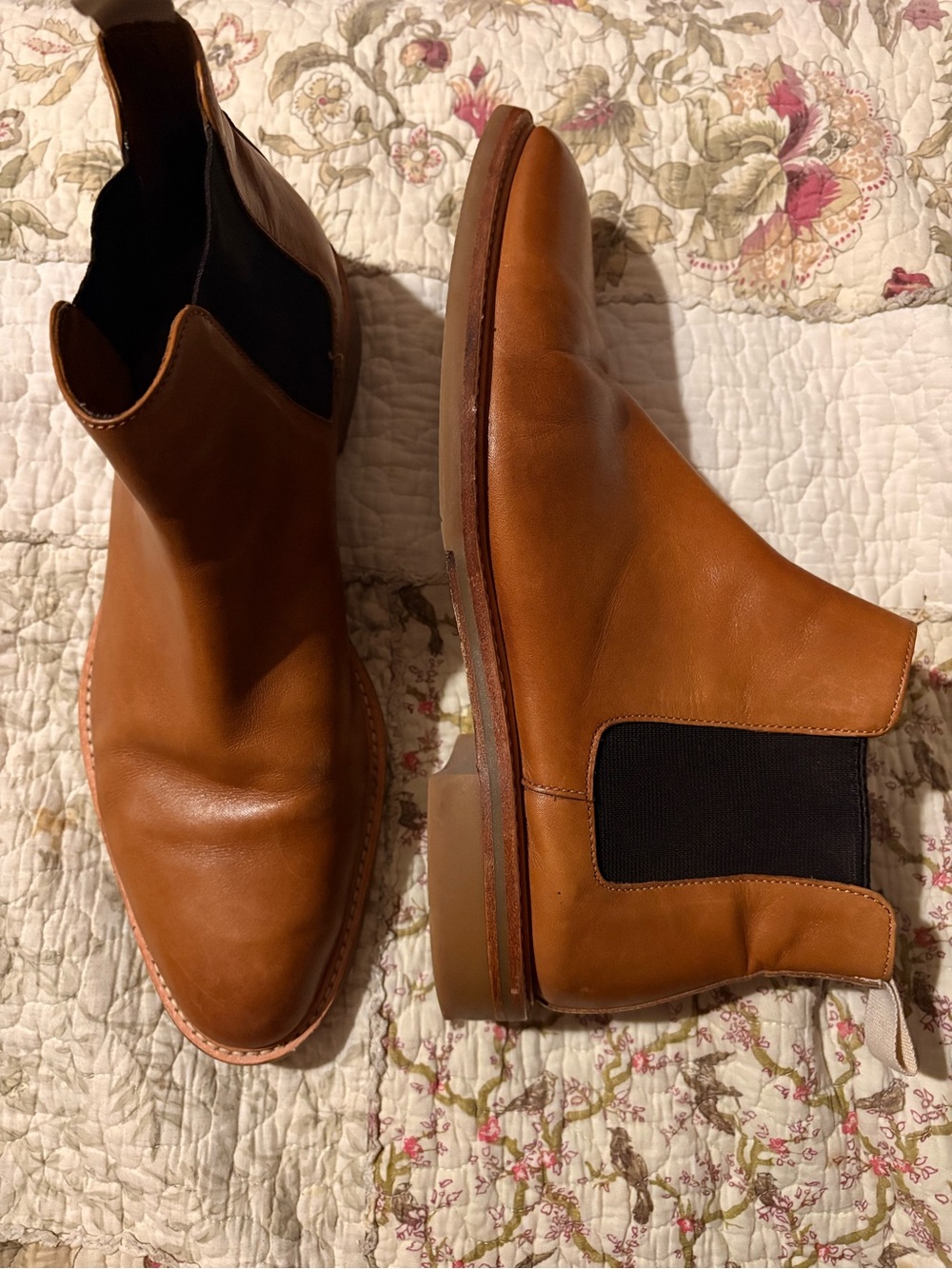 Gordon Rush Tan Leather Chukka Chelsea Boots